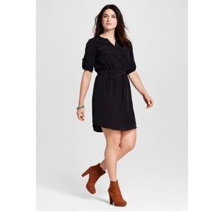 Convertible Sleeve Shirt Dress - Mossimo